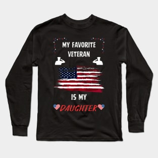 veteran daughter Long Sleeve T-Shirt